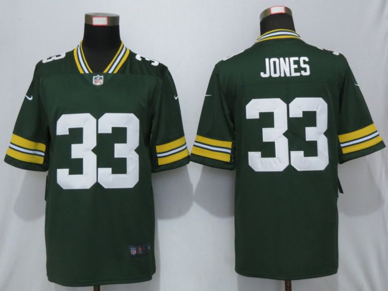 Men Green Bay Packers #33 Jones Green Nike Vapor Untouchable Limited Playe NFL Jerseys->green bay packers->NFL Jersey